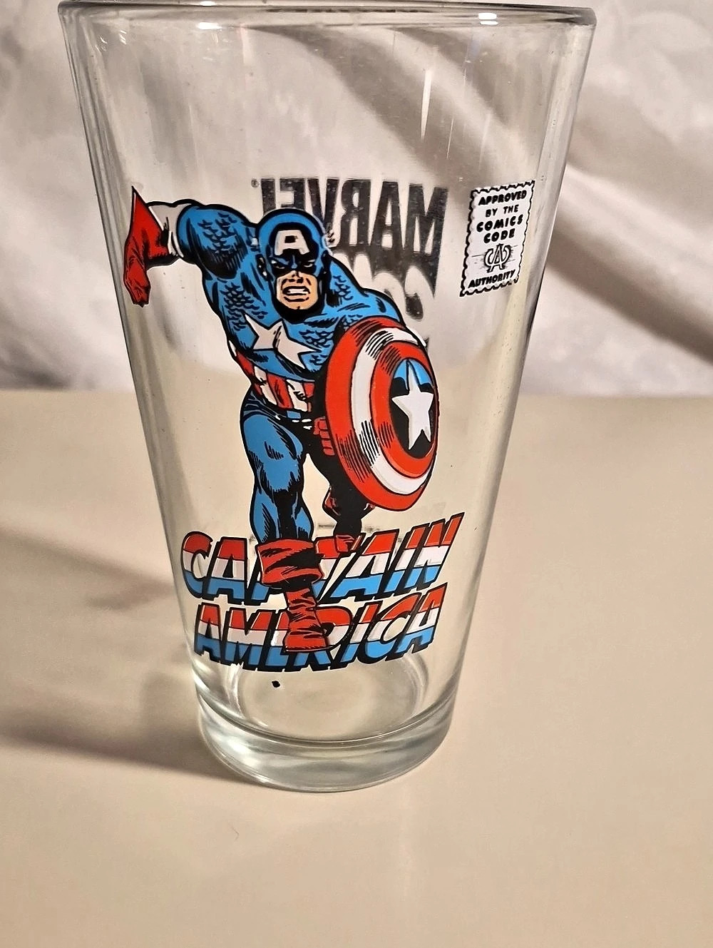 Marvel Captain America Glass Clear